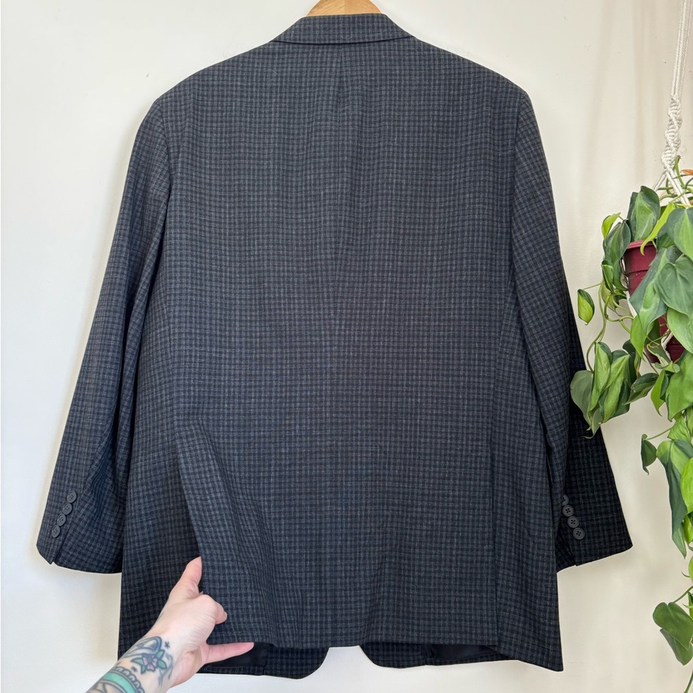 Theory Standard Checked Blazer In Wool - Picture 11 of 13